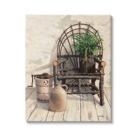 Stupell Industries Comfortable Porch Chair Still Life Rural Plant Canvas Wall Art, Design By Cecile Baird