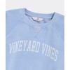 vineyard vines Girls' Raglan Crewneck Sweatshirt, Serenity Blue