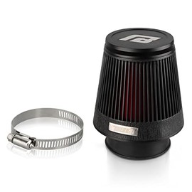 NIBBI Filtro de Aire de Carrera para Motocicleta CNC de 54MM, Filtros de Aire Universales Redondos Cónicos para Moto de Cross, ATV, Quad, Go Kart, Pit Dirt Bike, Piezas de Moto