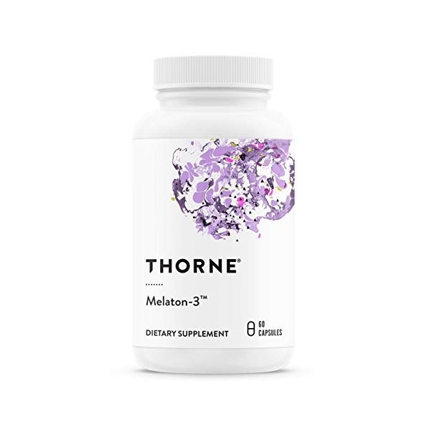 THORNE Melaton-3-3mg Melatonin - Supports Circadian Rhythms, Restful Sleep &