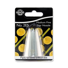 JEM Medium Fine Star Savoy Piping Nozzle, Decorating Tip, no. 2ES