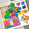 Idecor 3 En 1 Rompecabezas De Madera Tangram Montessori