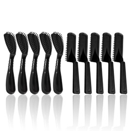 5 Stück Quadratische Kämme Und 5 Stück Ovale Kämme, Friseursalon -Werkzeuge, Haarfärbemapparat, Haarfärbemittel Aids.