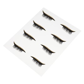 FRCOLOR 4 Pairs of Glitter Eyeliner Stickers Waterproof Eye Line Decals for Women Easy Application Eye Makeup for Parties and Events