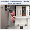 Pack of 2 Soft Close Automatic Hinges Integrated Damping Hinges