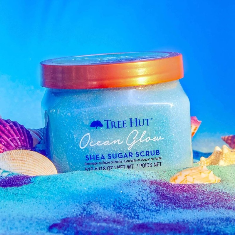 Tree Hut Shea Sugar Scrub Ocean Glow – Exfoliante de