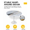Fitted Tablecloth for Round Table,Waterproof Modern Marble Texture Fitted Table