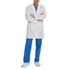 Landau Essentials Relaxed Fit 5-Pocket 4-Button Mid-Length Lab Coat for