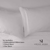 1500 Supreme Collection King Sheet Sets Light Gray Silver -