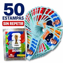 Genérico 50 Estampas Panini Mundial 2026 Sin Repetir Abiertas