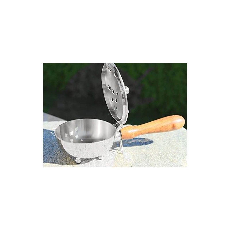 Incense Pan Set Silver Nickel 5 Pieces Incense Burner for