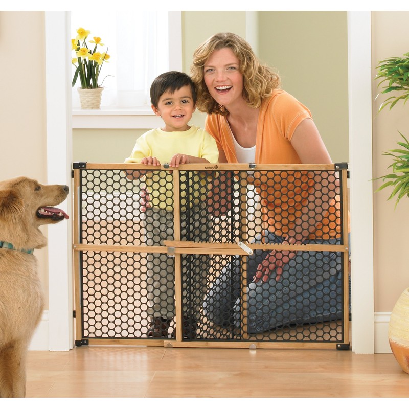 Safety 1st Bamboo Baby Gate for Doorways, No Drill Gate