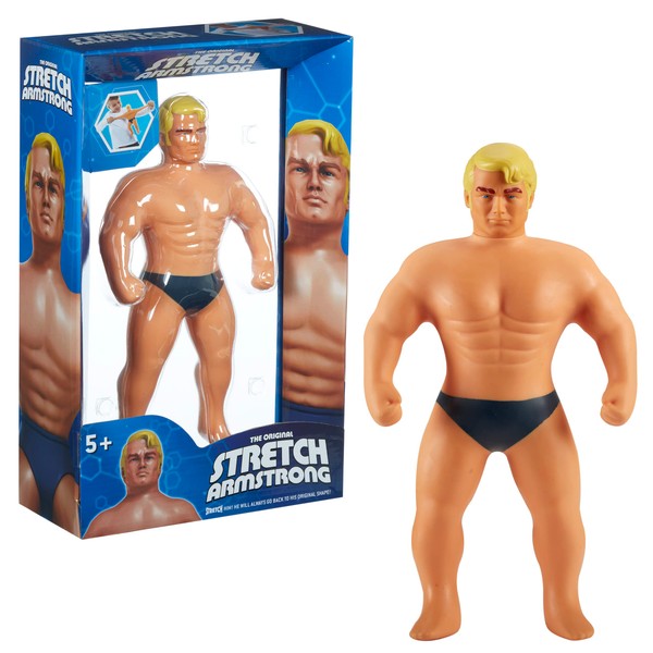 Stretch Armstrong The Original Giant Stretch Toy, Tie Him in Knots. He Always Returns to Size. Ideal Christmas or Birthday Present