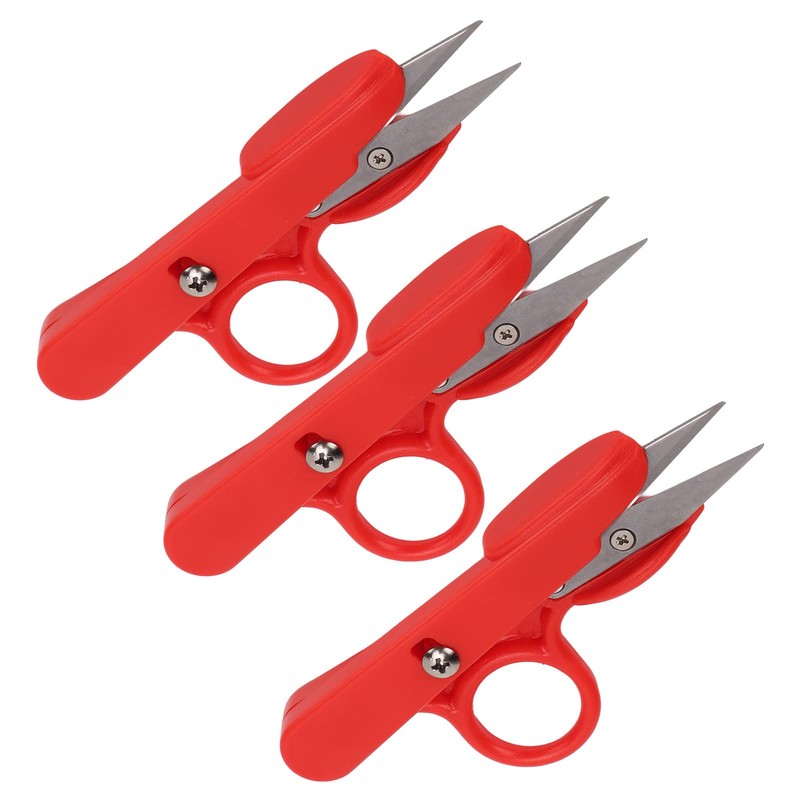 Sewing Scissors, 3Pcs Thread Snips Crochet Scissors Stainless Steel Smoothing