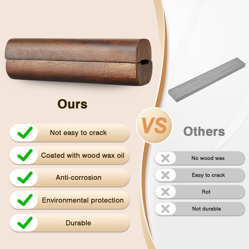 FOTITM Wooden Handle Replacement, Large Green Egg Accessories, Compatible with