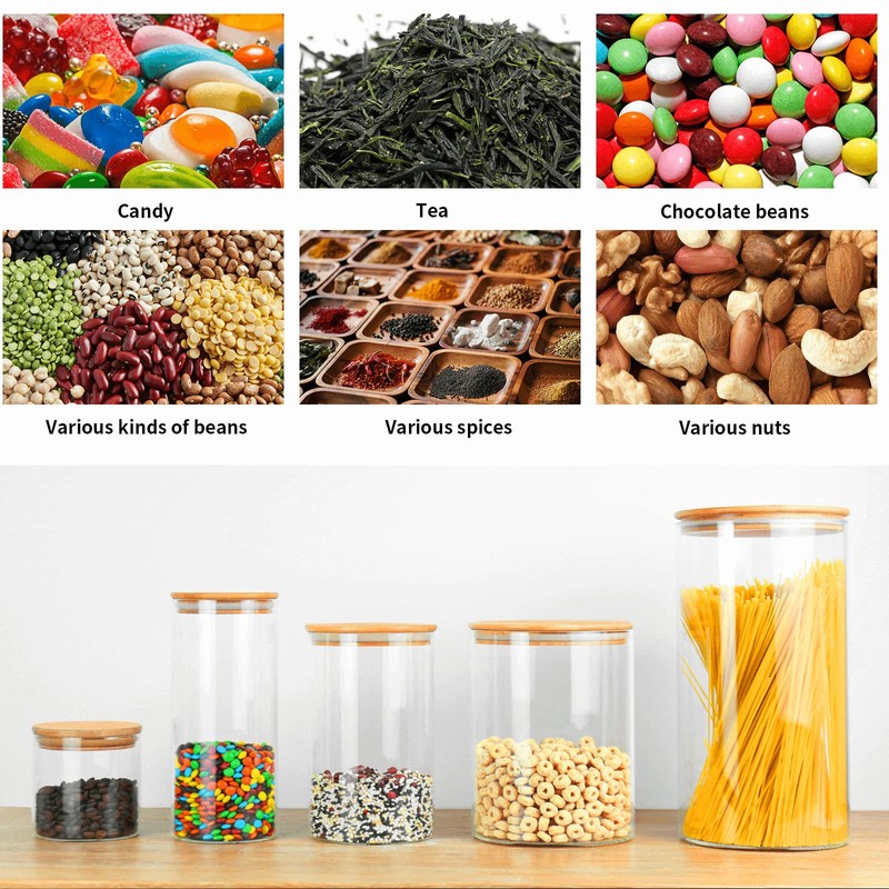 18 Oz/550 ML Glass Jar with Lid, Clear Thickened Version