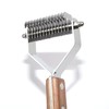 14-Blade Coat King Rake Pet Undercoat Rake,Professional Pet Dematting Comb