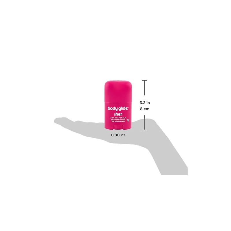 Cuerpo Glide para ella 42.5 gram anti Chafe Bálsamo, Rosado,
