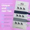 Water Polo Hair Ties Set – 6pc No-Crease Elastic Ponytail