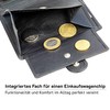 Hans Kniebes Men's Leather Wallet with Latch in Portrait Format