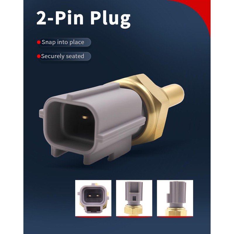 VEHICODE Engine Coolant Temperature Sensor, ECT Water Temp Sensor Compatible