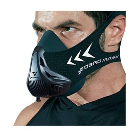 FDBRO Workout Mask Sports Mask Fitness,Running, Resistance,Cardio,Endurance Mask for Fitness Training Sport Mask 3.0 with Carry Box, Black, Medium