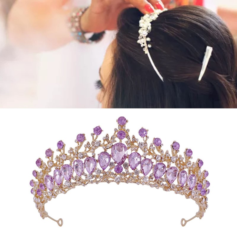 Wedding Crown, Exquisite Crown Hair Accessories for Women for Prom,