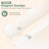 4-Pack Clear Scalloped All-in-One Acrylic Mahjong Racks with Magnetic Pushers