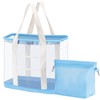 PureSprout Extra Large Mesh Beach Tote Bag for Women with