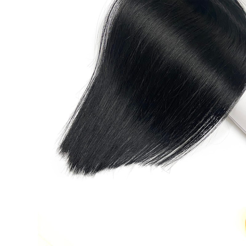 Sew in Weft Hair Extensions Real Human Hair,Jet Black Hair