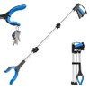 43" Grabber Reacher Tool Foldable Extension Grabber for Seniors Blue