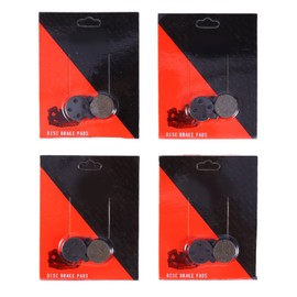 KIMISS Zoom Brake Pads Disc Brake Pads Resin Semi Metal 4 Pairs Black High Quality Resin Half Metal Disc Brake Pad for Mountain Bike Bicycle