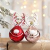 Fassory 3 Pcs Deer Shaped Christmas Baubles, Christmas Ornament Hanging