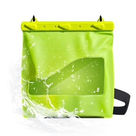 LAQ DESiGN STAYDRY Waterproof Bag, Dry Bag with Shoulder Strap for Swimming, Boating, Traveling, Snorkeling, Kayaking, Fishing, Diving, Hiking, Camping-Large (Green)