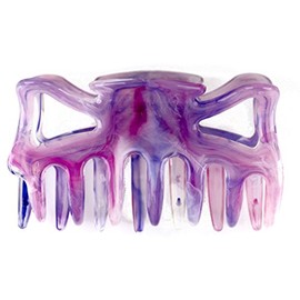 1 Large Approx. 9 cm Long Multicolor Purple Hair Claw – Made in Germany – Welovebeads
