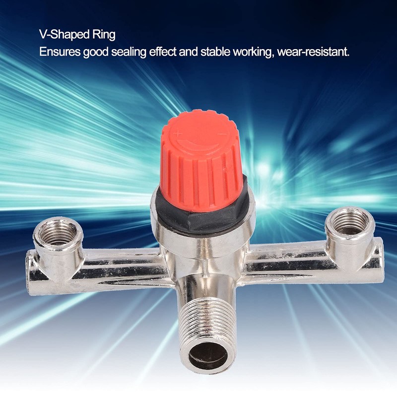 Air Compressor Pressure Switch, Double Outlet Tube Alloy Air Compressor