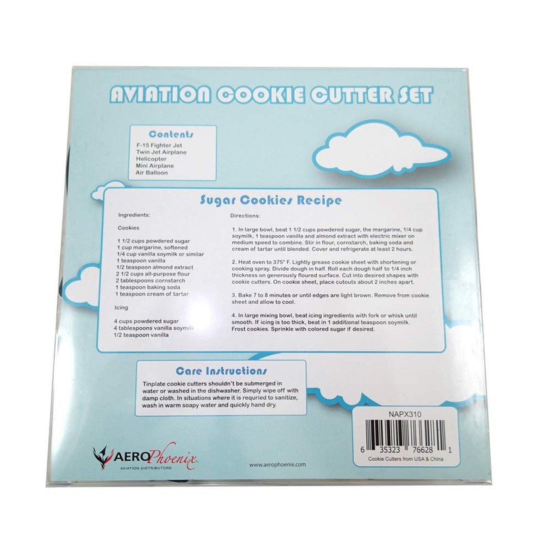 Aviation Cookie Cutter Set