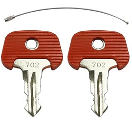 702 Ignition Starter Keys Compatible with Jungheinrich Forklifts – For 209068 Electric Stapler Models – Replacement Red Plant Start Key