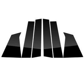 Takelablaze 6pcs Pillar Posts Door Window Trim Glossy Black Auto Side Door Window Pillar Posts Cover Trim Compatible with Malibu 2016 2017 2018 2019 2020 2021 2022 2023