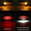 MACHSWON 12V Motorcycle LED Turn Signals Brake Stop Light Waterproof
