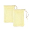 LICQIC 2 Pcs Sisal Soap Bag, Exfoliating Soap Bags for