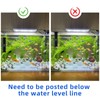 3PCS Aquarium Thermometer Strip 61-122℉(15-50°C), Easy-to-Read Fish Tank Thermometer Stick