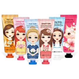Diokid Skin 디오키드스킨 오키드 플라워 핸드크림 6종 Diokid Skin Orchid Flower Hand Cream 6 Types