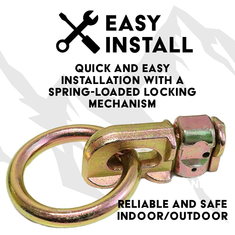 Boxer L Track Fitting Double Stud O Ring – L