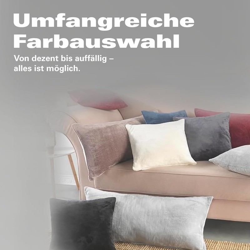 BaSaTex Cashmere Touch Cushion Cover, Cushion Covers, Side Sleepers, Nursing