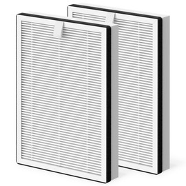 Replacement HEPA/Carbon Filter for NuWave OxyPure Portable Air Cleaner Purifier 47401 47402 47404 for Large Room and Home, Part Number H5P3, 2 Pcs / 1 Set