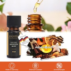 pajoma pajoma Duft?l 10 ml, Adventsduft - Golden Line | feinste Parfm?le fr Aromatherapie/Duftlampe | Premium Qualit?t