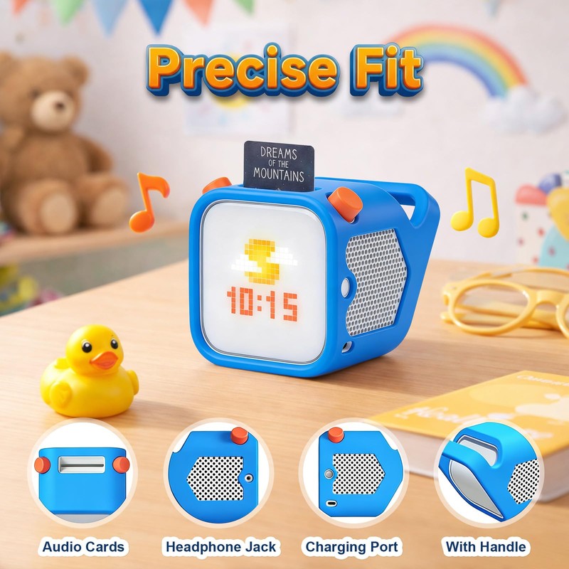 Silicone Protective Case Compatible with Yoto Player (3rd Gen.)(Blue)
