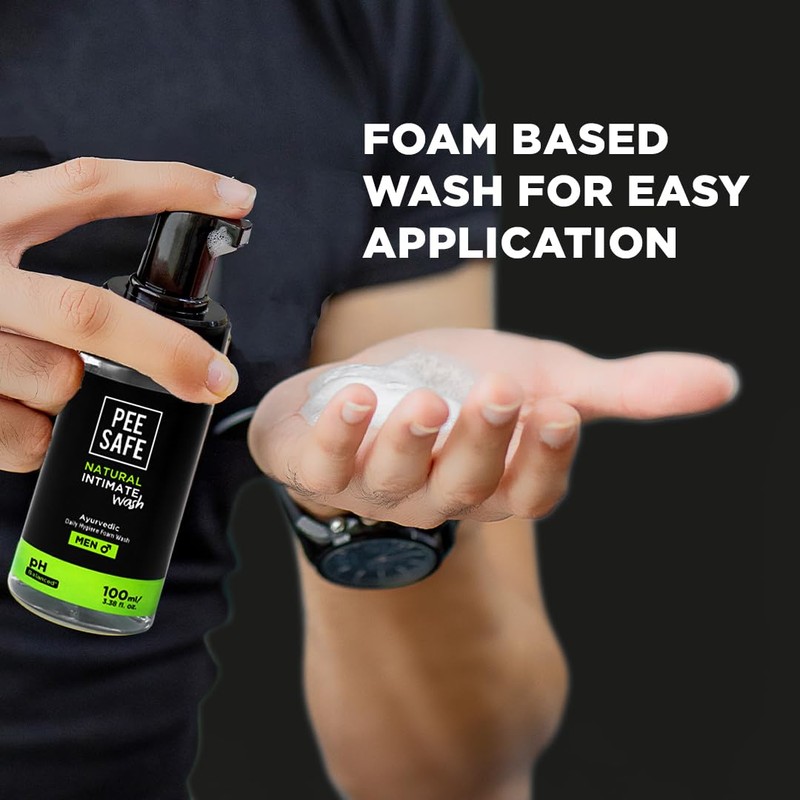 Pee Safe Intimate Wash Men 300ml refill pack with 100