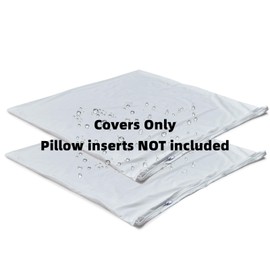 Waterproof Down Feather Proof Euro Pillow Protectors 26x26 Pack of 2 European Size Pillow Covers for Square Throw Pillow